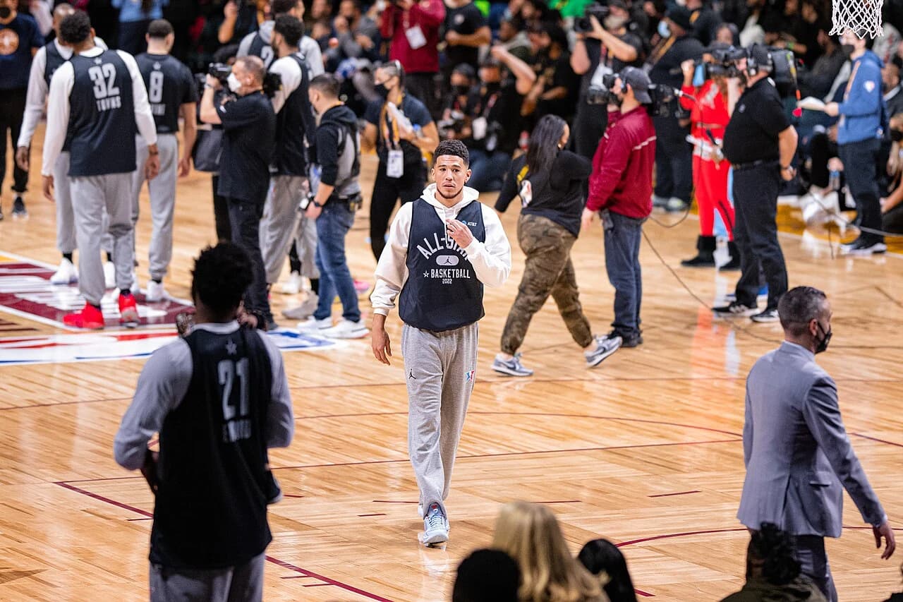 Devin Booker, Daniel’s favourite basketball player.